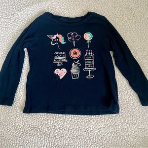 Baby Gap 3T toddler Navy Blue long sleeve tshirt